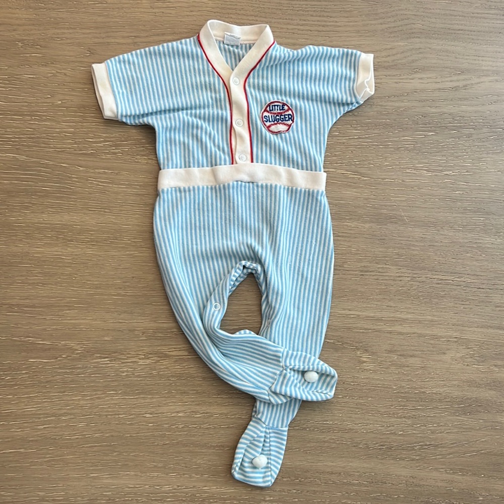 BABYGRO- Vintage Little Slugger Infant Outfit